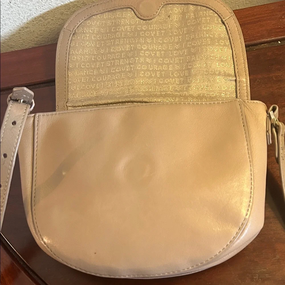 Covet Sloan Suede & Leather Crossbody Saddle Bag